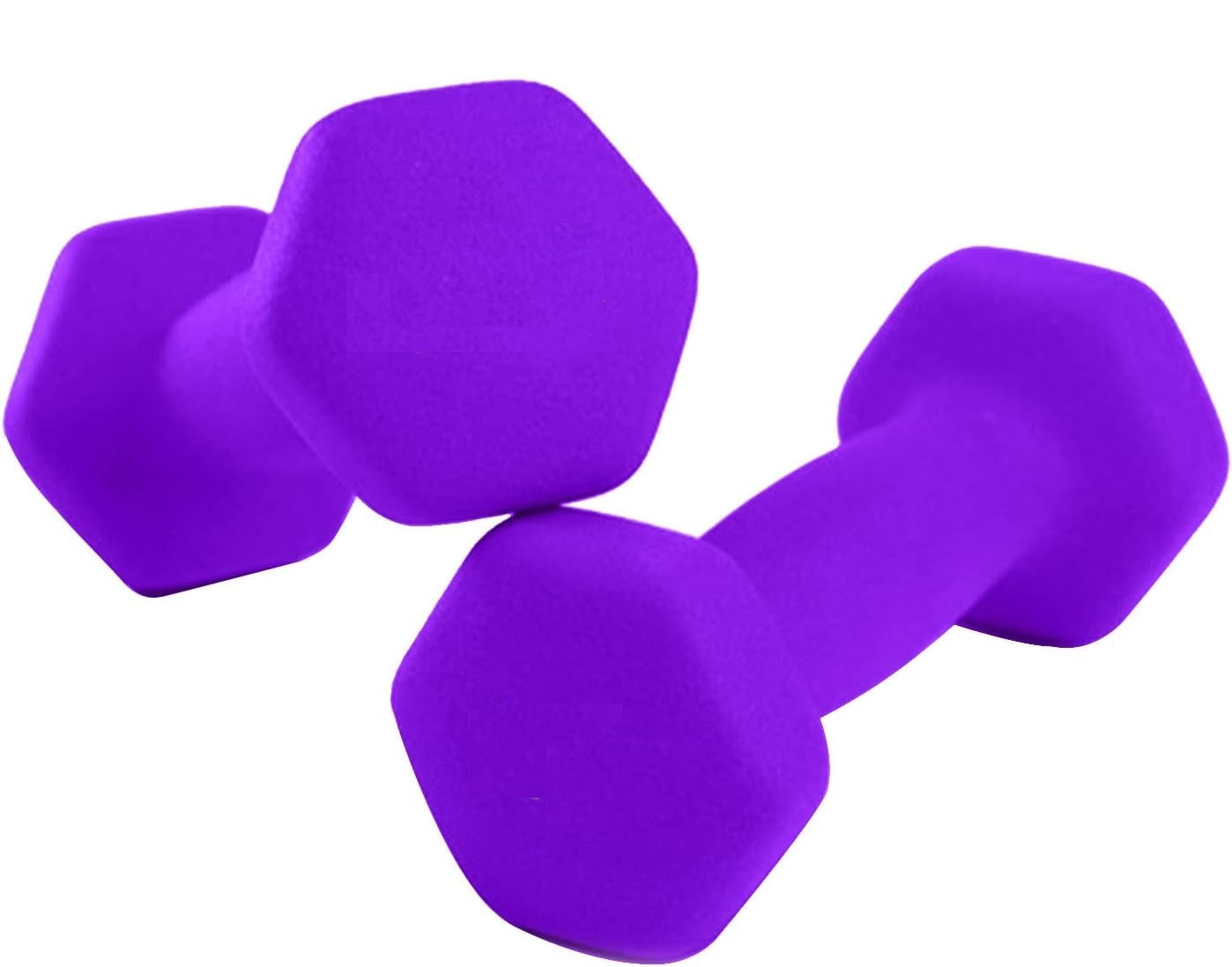 Neoprene Hexagon Dumbbells Weights, Home Gym Fitness Aerobic Exercise Weight, Solid Iron