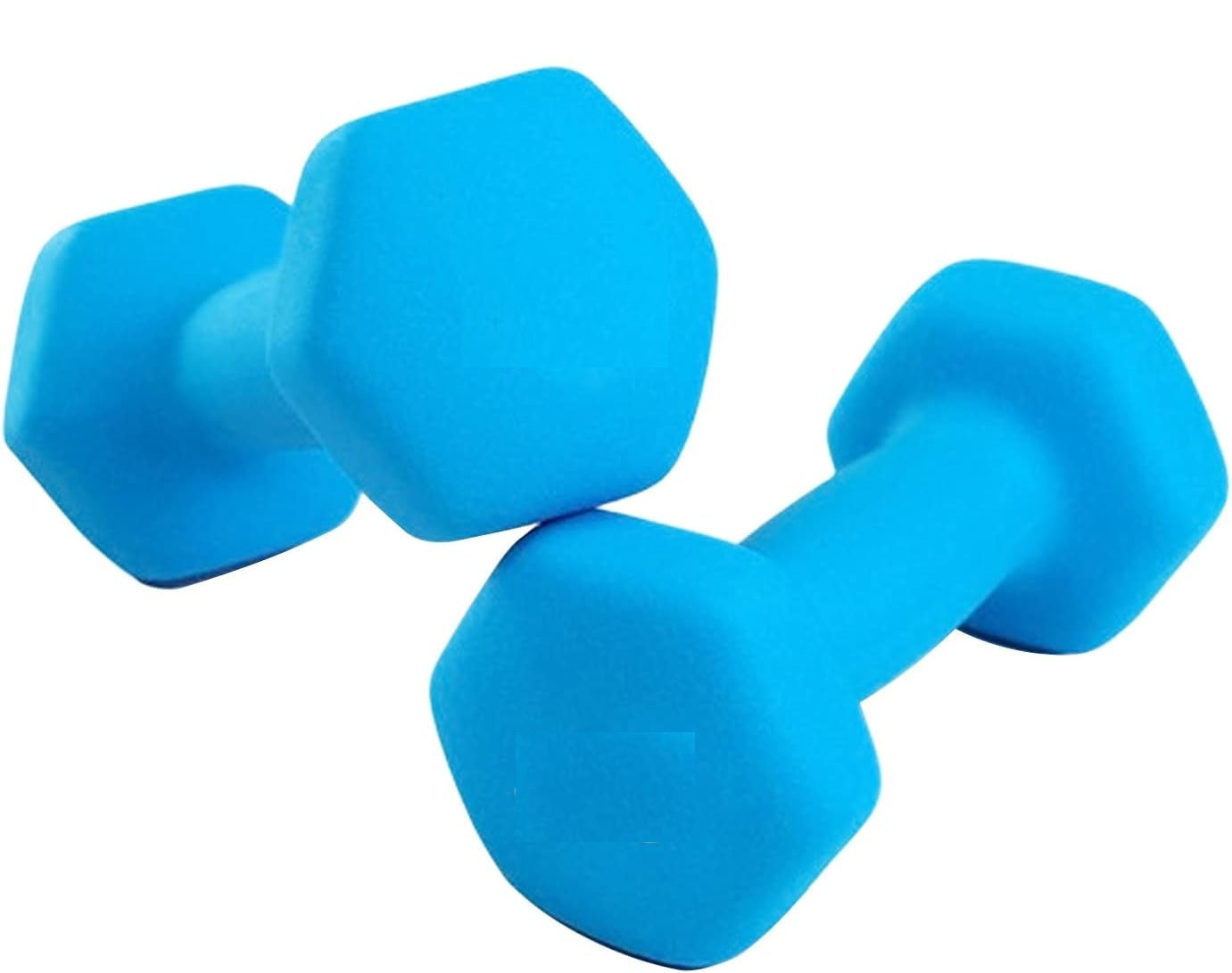 Neoprene Hexagon Dumbbells Weights, Home Gym Fitness Aerobic Exercise Weight, Solid Iron